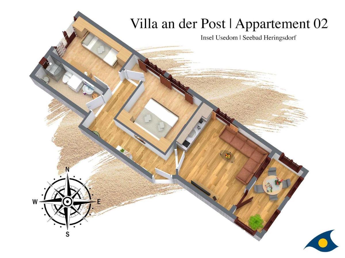 Villa An Der Post Whg 02 Heringsdorf  Bagian luar foto
